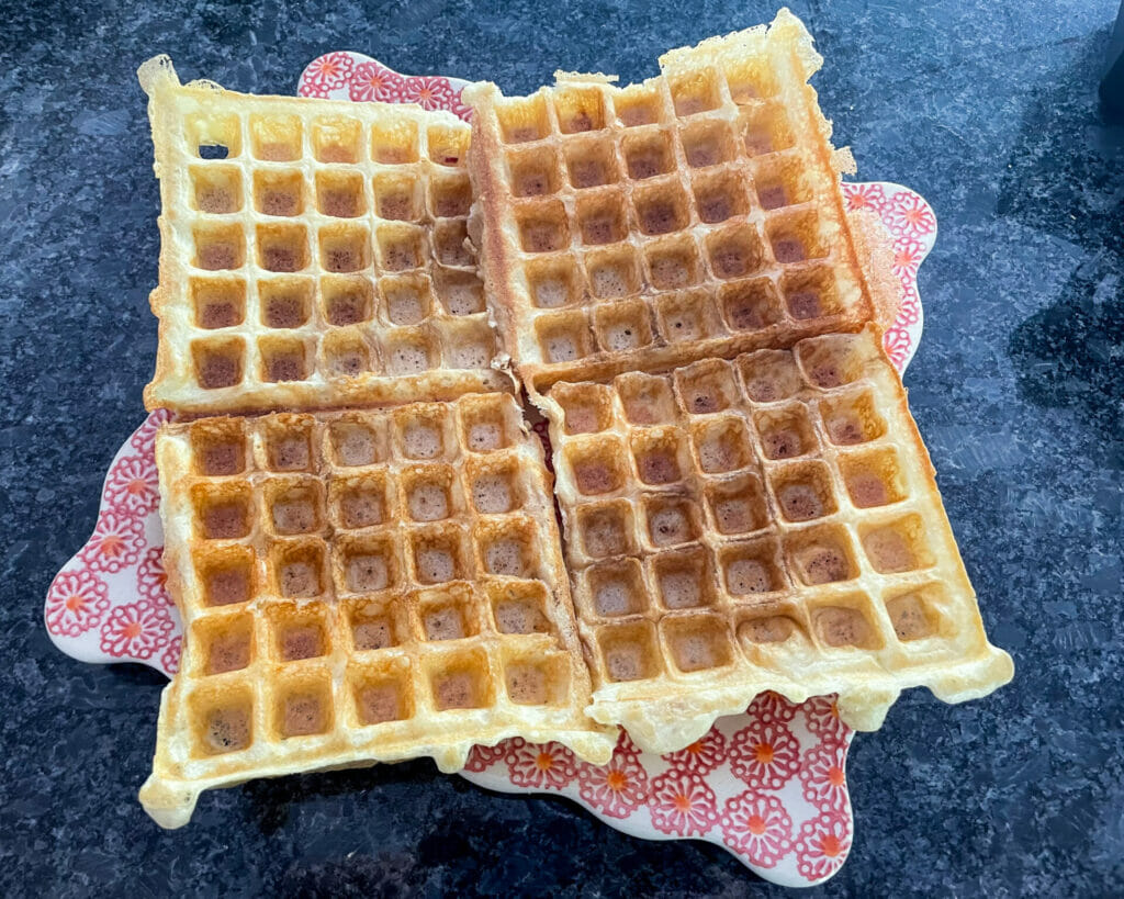 Perfect Waffles Off the Iron