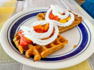 Classic Buttermilk Waffles with Toppings