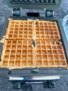 Cinnamon Vanilla Buttermilk Waffles on the Iron